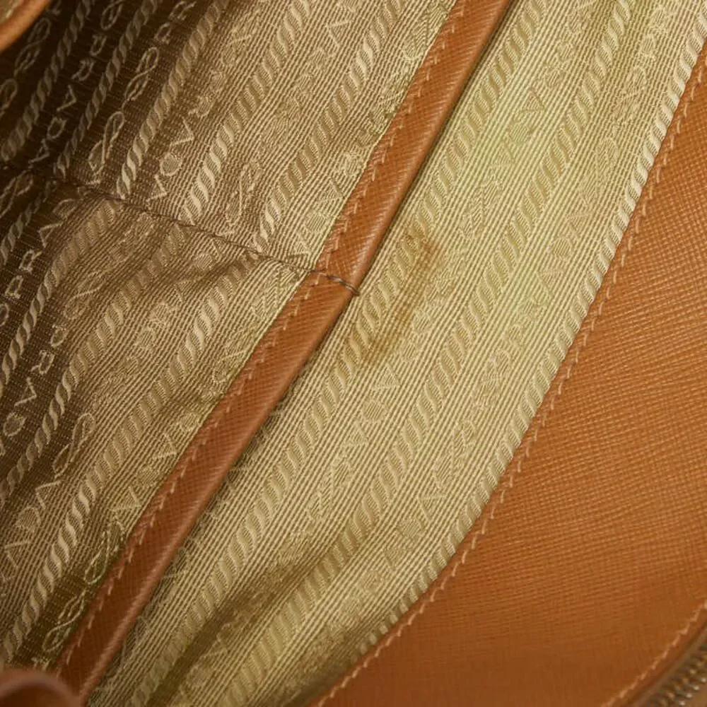 Prada Triangle Logo Tote Bag